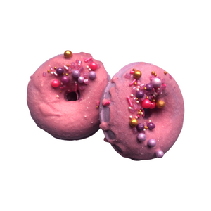 Raspberry Vanilla Sparkle Donut Bath Bomb