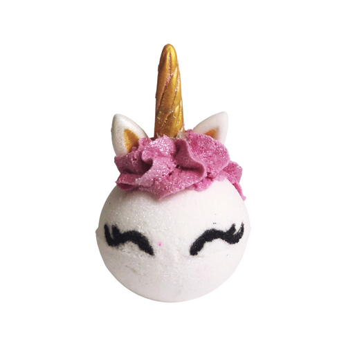 Unicorn Bath Bomb with Fizzy Frosting with Surprise Prize