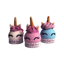 Load image into Gallery viewer, Unicorn Bath Bomb with Fizzy Frosting with Surprise Prize