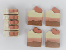 Load image into Gallery viewer, Cocoa Rose Clay Heart Soap