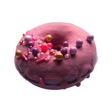 Load image into Gallery viewer, Raspberry Vanilla Sparkle Donut Bath Bomb